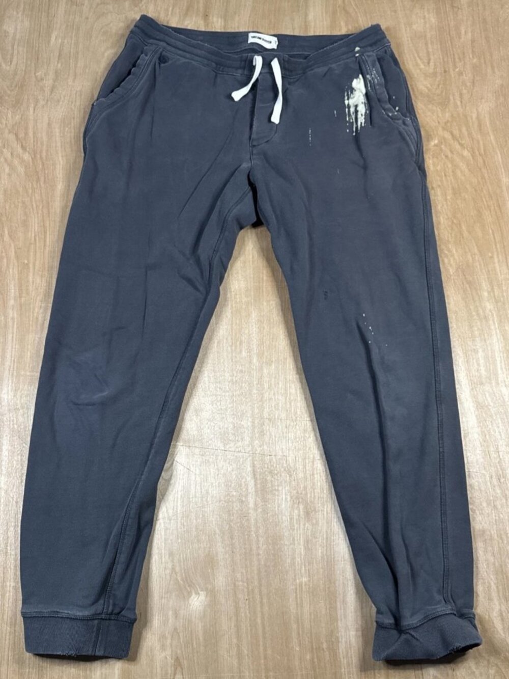 Taylor Stitch Mens Gray Drawstring Sweatpants Joggers Pockets Size Medium